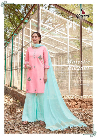 Paara Studio Presents Shehnaz Viscose Fancy Designer Kurtis With Sarara
