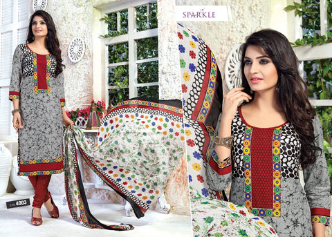 Patidar Mills Present Spark Cotton Fabric Daily Wear Salwar Suits