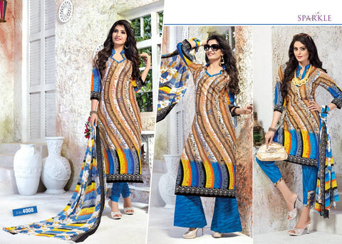 Patidar Mills Present Spark Cotton Fabric Daily Wear Salwar Suits