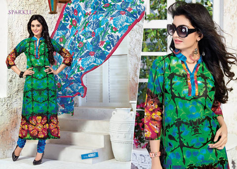 Patidar Mills Present Spark Cotton Fabric Daily Wear Salwar Suits