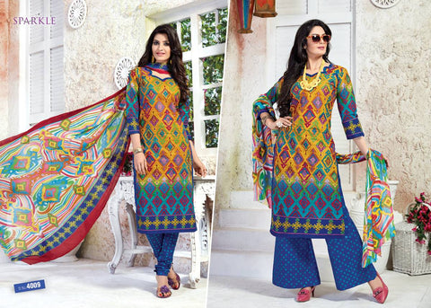 Patidar Mills Present Spark Cotton Fabric Daily Wear Salwar Suits