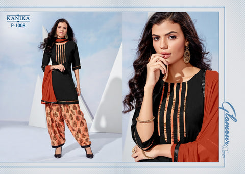 Kanika Presents Patiyala Queen Rayon Fancy Designer Kurtis Collection