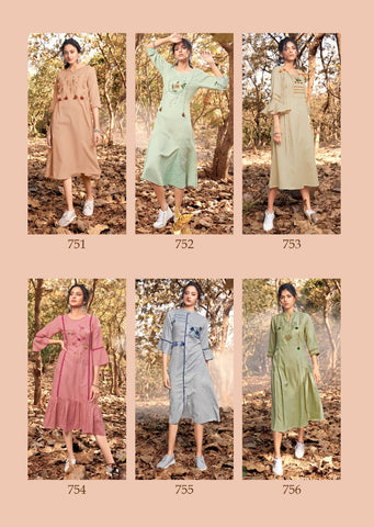Vink Presents Pheonix Vol 2 Cotton Casual Wear Kurtis Collection