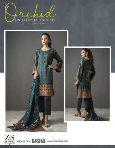 Zx Textile Presents Orchid Pakistani Designer Salwar Kameez 