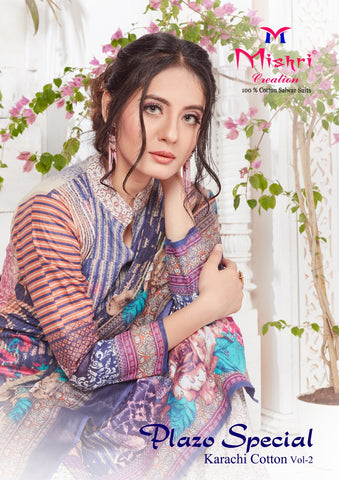 Mishri Plazo Special Vol 2 Pure Cotton Casual Collection Suits