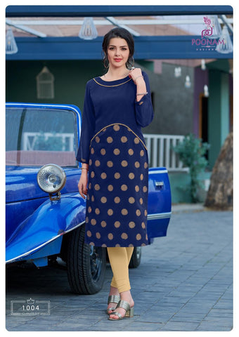 Poonam Designer Presents Chskari Georgette Fancy Designer Kurtis Collection