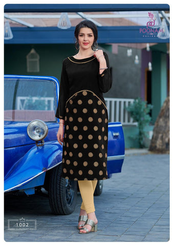 Poonam Designer Presents Chskari Georgette Fancy Designer Kurtis Collection