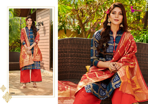 Prince Textile Presents Bandhani Pakistani Designer Salwar Kutis