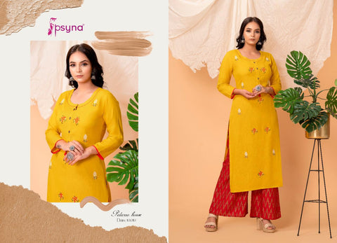 Psyna Launched Palazzo House Vol 10 Rayon Designer Kurtis Collection