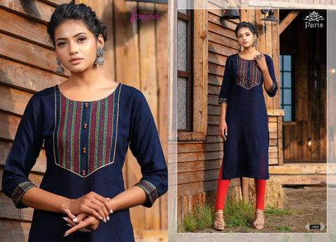 Psyna Presents Paris Rayon Fancy Designer Kurtis Collection