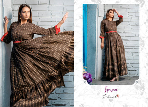 Psyna Presents Phool Vol 3 Cambric Cotton Printed Casual Wear Kurtis Collection