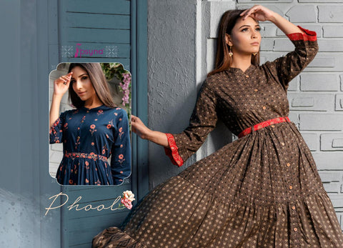 Psyna Presents Phool Vol 3 Cambric Cotton Printed Casual Wear Kurtis Collection