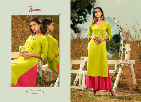 Psyna Launched Poshak Vol 8 Rayon Slub Fancy Designer Kurtis Collections
