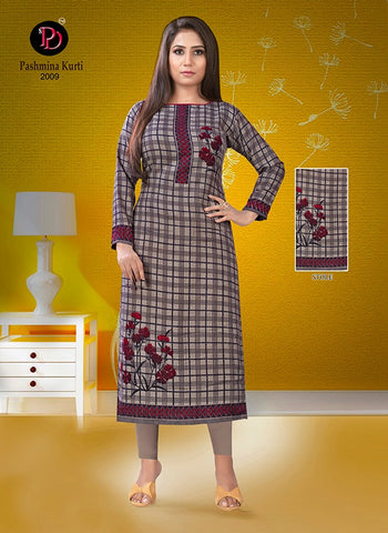 Purvi Designer Presents Pashmina Vol 2 Pure Pashmina Printed Fancy Designer Long Kurtis