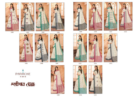 Panache Launched Shloka Silk Fancy Designer Sarees Collection