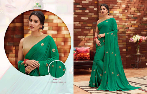 Sanskar Launched Party Wear Fancy Printed Designer Sarees
