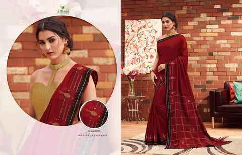 Sanskar Launched Party Wear Fancy Printed Designer Sarees