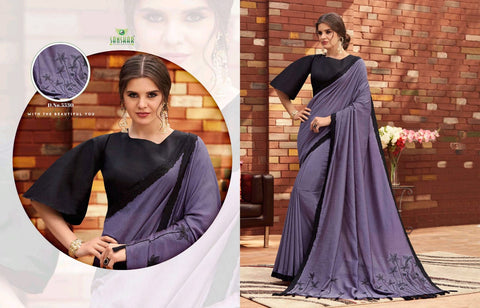 Sanskar Launched Party Wear Fancy Printed Designer Sarees