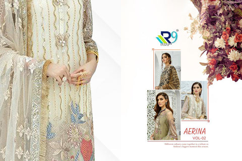 Aerina Fancy Designer Heavy Embroidery Salwar Kameez