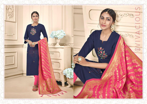 AVC PRESENTS RAAS HEAVY COTTIN SLUB FABRIC SALWAR SUIT