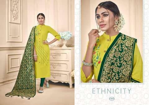 AVC PRESENTS RAAS HEAVY COTTIN SLUB FABRIC SALWAR SUIT