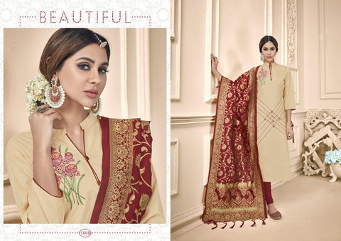 AVC PRESENTS RAAS HEAVY COTTIN SLUB FABRIC SALWAR SUIT