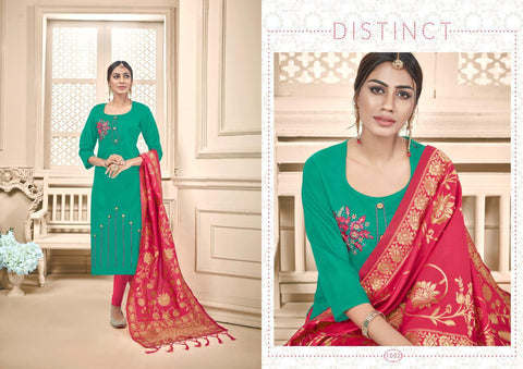 AVC PRESENTS RAAS HEAVY COTTIN SLUB FABRIC SALWAR SUIT