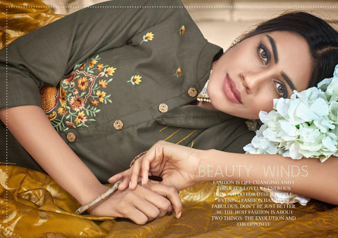 AVC PRESENTS RAAS HEAVY COTTIN SLUB FABRIC SALWAR SUIT