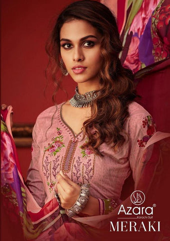 Radhika Fashion Meraki Cotton Fabric With Embroidery Salwar Kameez