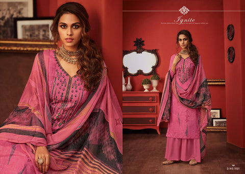 Radhika Fashion Meraki Cotton Fabric With Embroidery Salwar Kameez