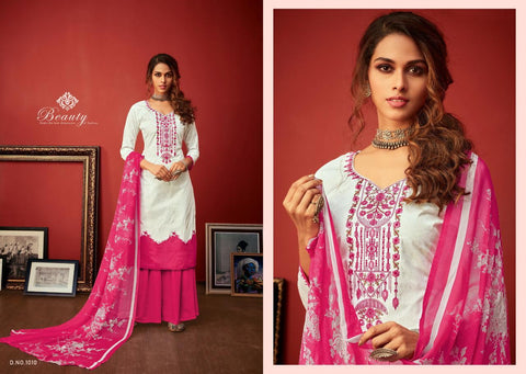 Radhika Fashion Meraki Cotton Fabric With Embroidery Salwar Kameez