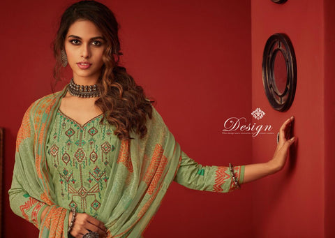 Radhika Fashion Meraki Cotton Fabric With Embroidery Salwar Kameez