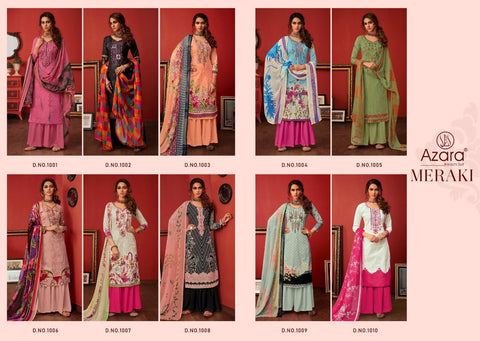 Radhika Fashion Meraki Cotton Fabric With Embroidery Salwar Kameez
