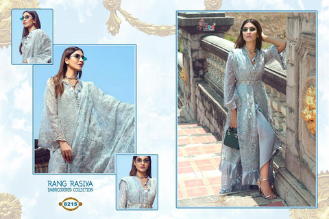 Shree Fabs Rang Rasiya Embroidered Collection Georgette Work Pakistani Suits