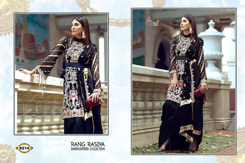 Shree Fabs Rang Rasiya Embroidered Collection Georgette Work Pakistani Suits