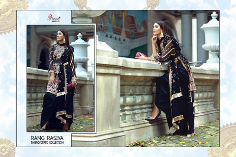 Shree Fabs Rang Rasiya Embroidered Collection Georgette Work Pakistani Suits