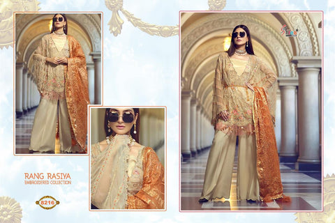 Shree Fabs Rang Rasiya Embroidered Collection Georgette Work Pakistani Suits