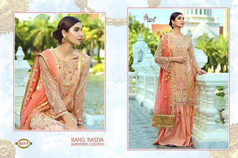 Shree Fabs Rang Rasiya Embroidered Collection Georgette Work Pakistani Suits