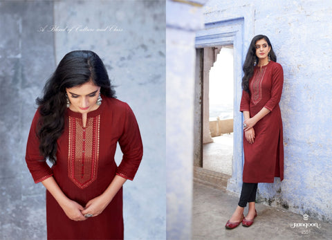 Rangoon Presents Light Line Vol 2 Linen Daily Wear Kurtis Collection