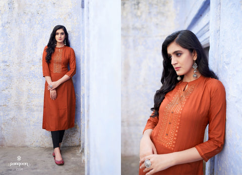 Rangoon Presents Light Line Vol 2 Linen Daily Wear Kurtis Collection