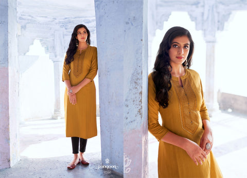 Rangoon Presents Light Line Vol 2 Linen Daily Wear Kurtis Collection