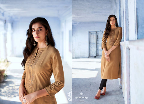 Rangoon Presents Light Line Vol 2 Linen Daily Wear Kurtis Collection