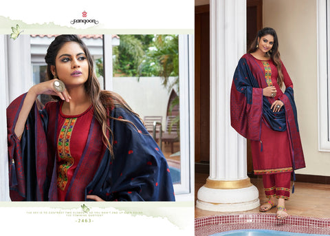 Rangoon Presents Rajdhani Silk Fancy Designer Salwar Suits
