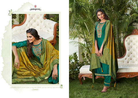 Rangoon Presents Rajdhani Silk Fancy Designer Salwar Suits