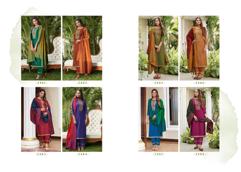 Rangoon Presents Rajdhani Silk Fancy Designer Salwar Suits