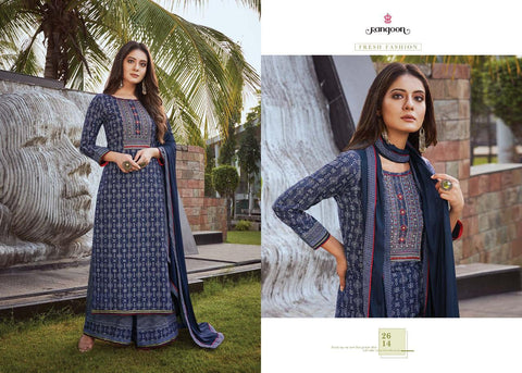 Ranggon Presents Roopkala Rayon Slub Long Type Fancy Designer Kurtis Collection