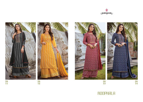 Ranggon Presents Roopkala Rayon Slub Long Type Fancy Designer Kurtis Collection