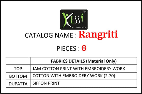 KESSI FABRICS LAUNCHES RANGRITI JAM COTTON SUMMER WEAR SUITS