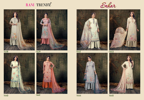Rani Trendz Presents Sehar Heavy Silk Crape Printed Fancy Designer Salwar Kameez