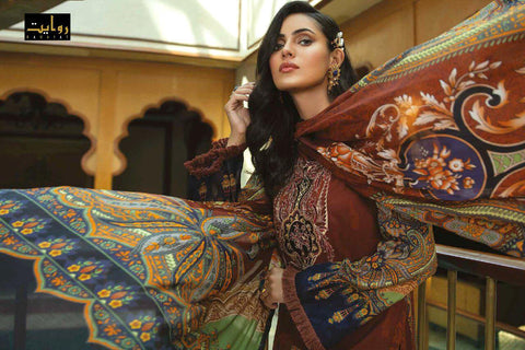 Rawayat Presents Binaas Jam Satin Printed Pakistani Salwar Suits